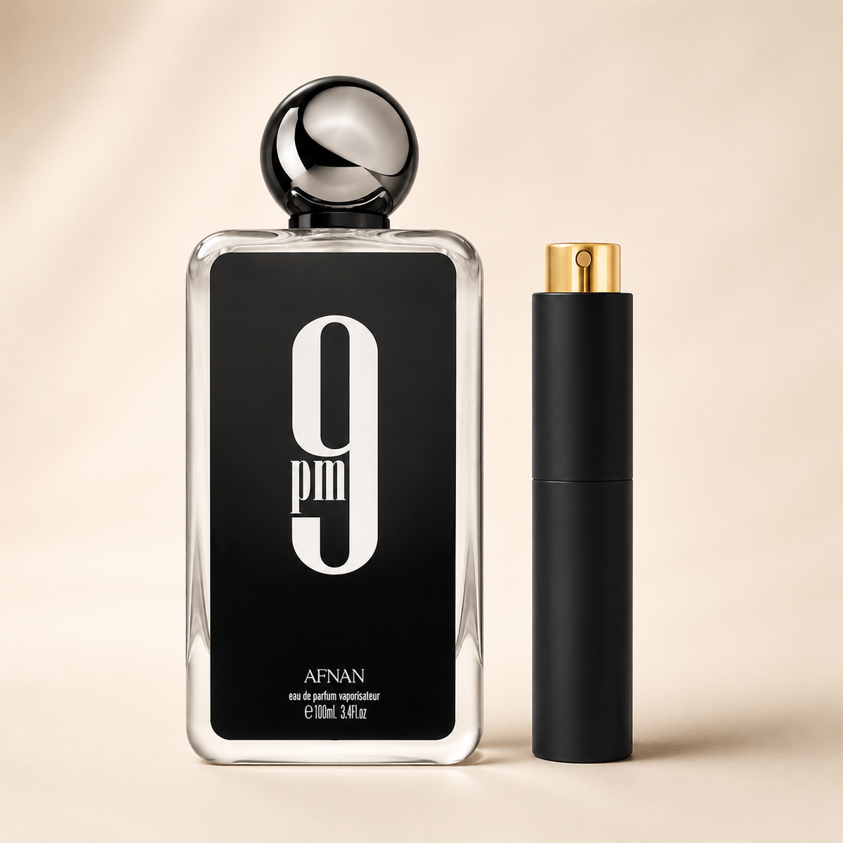 Afnan 9 PM med Mat Sort Premium Twist Atomizer