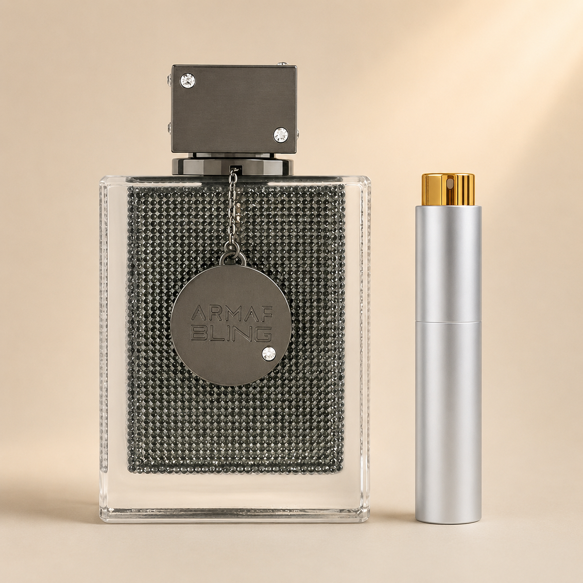 Armaf Club de Nuit Bling med Sølv Premium Twist Atomizer