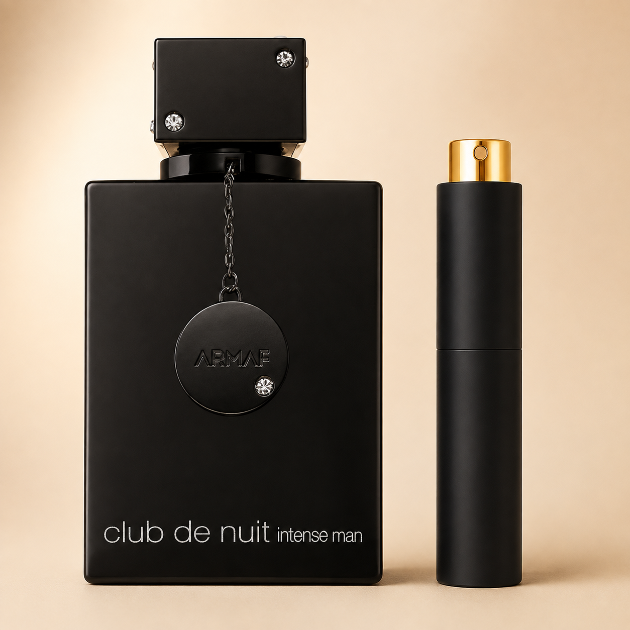 Armaf Club de Nuit Intense Man med Mat Sort Premium Twist Atomizer