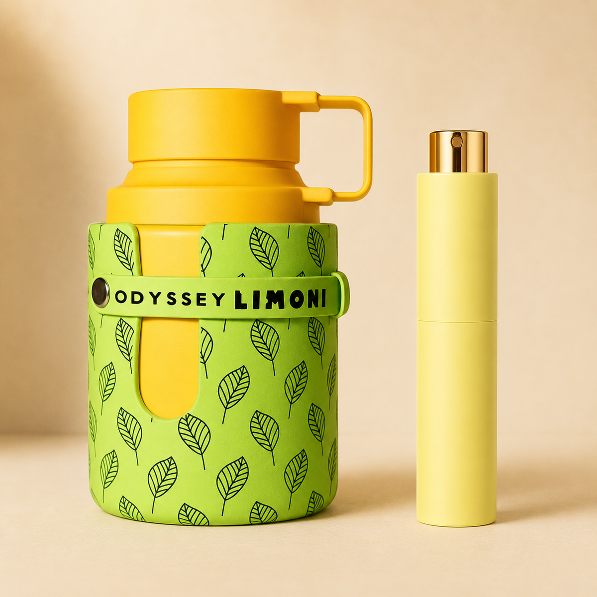 Armaf Odyssey Limoni Limited Edition med Mat Pastelgul Premium Twist Atomizer