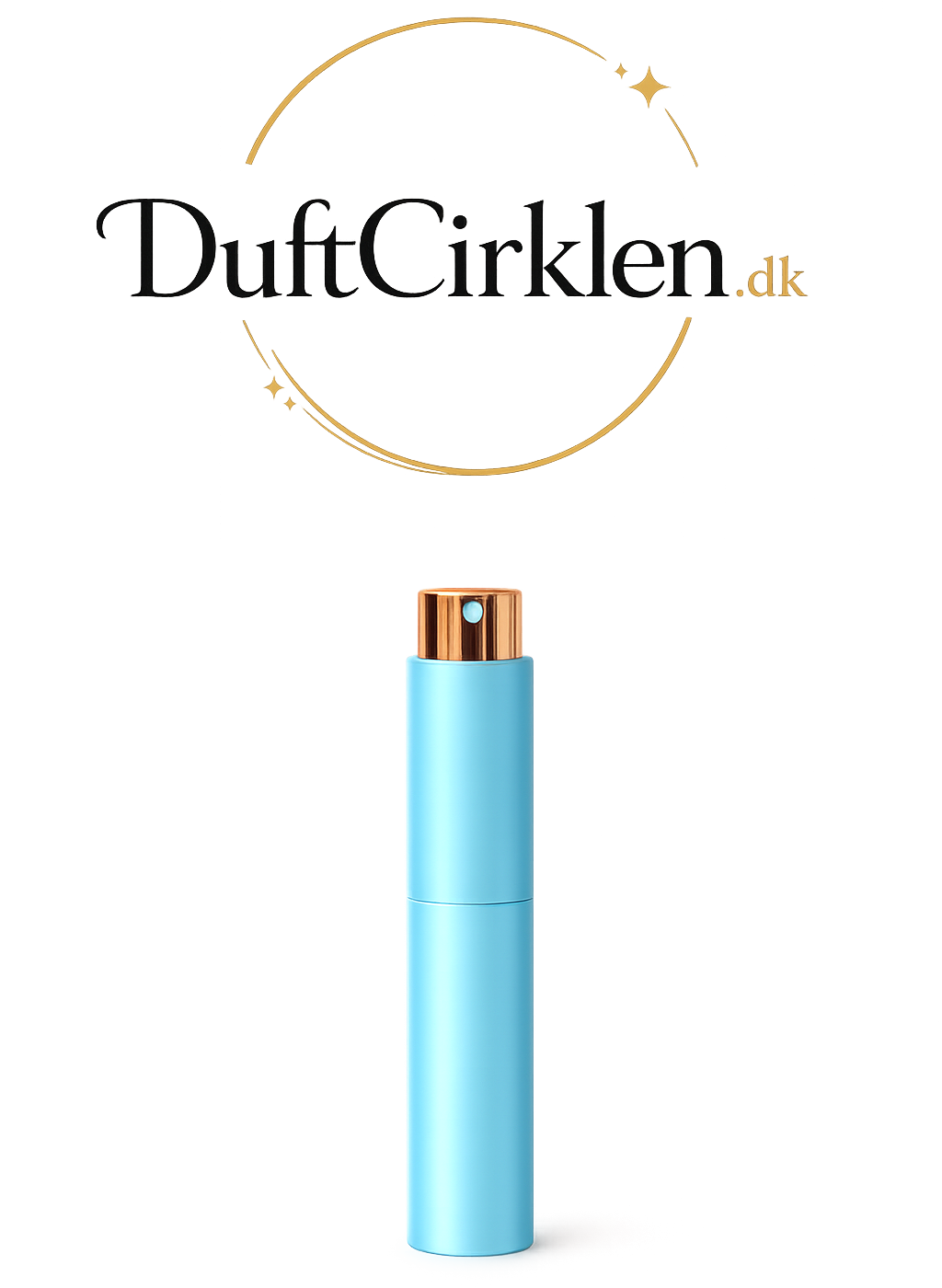 Premium Twist Atomizer – Metallic Lyseblå