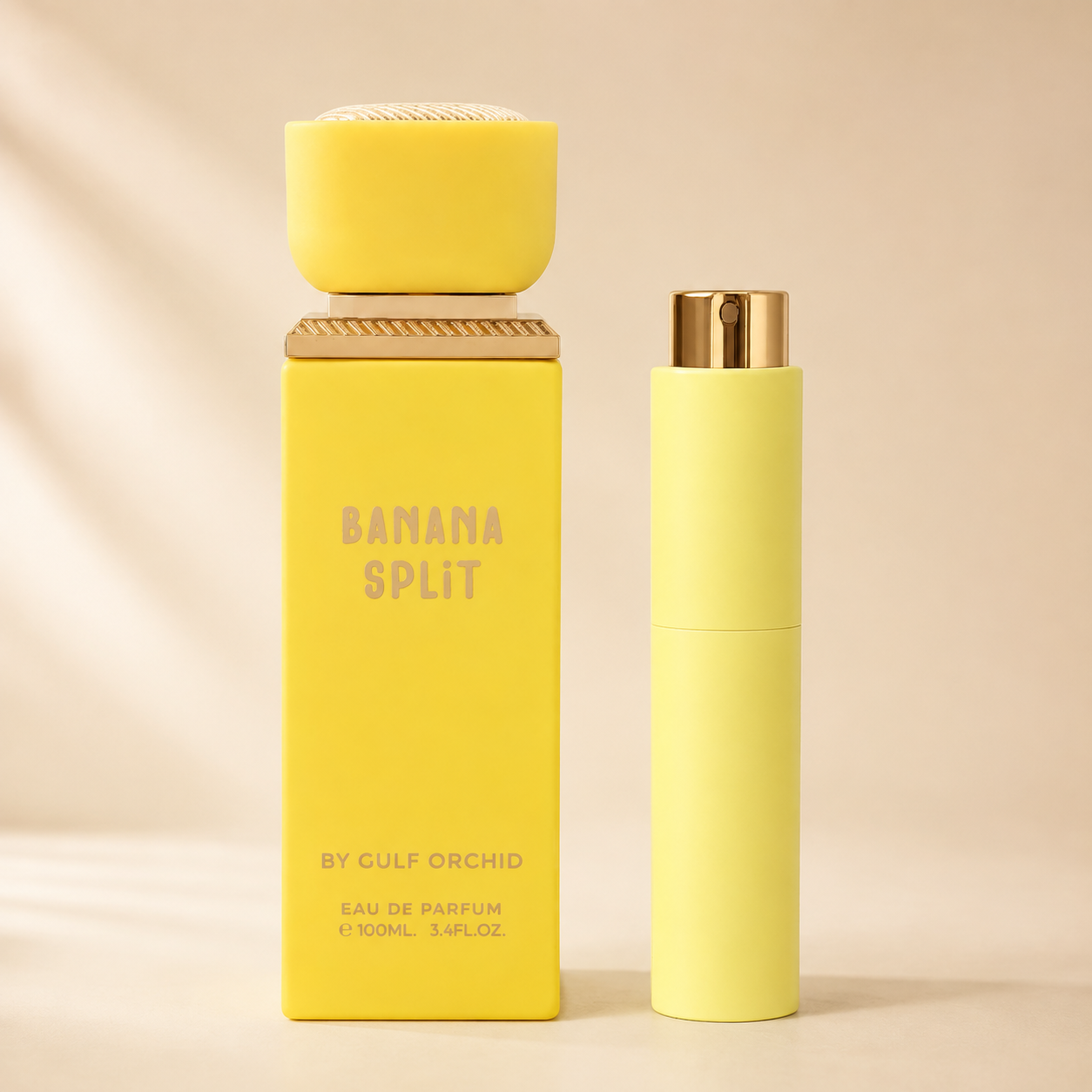 Gulf Orchid Banana Split med Mat Pastelgul Premium Twist Atomizer
